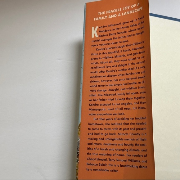 Miracle Country: A Memoir by Kendra Atleework | Literary NF | Hardcover Book - Picture 6 of 8